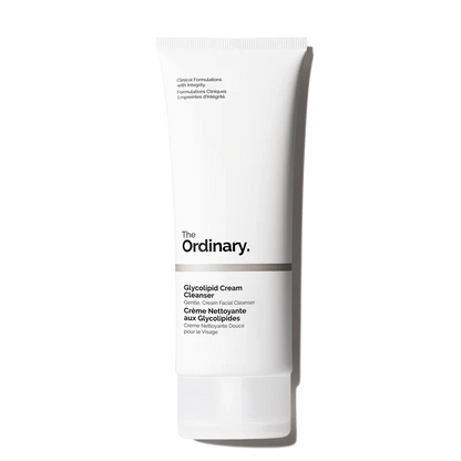 The Ordinary Glycolipid Cream Cleanser 150mL tube for gentle barrier-supportive cleansing and makeup removal - Official US Edition.