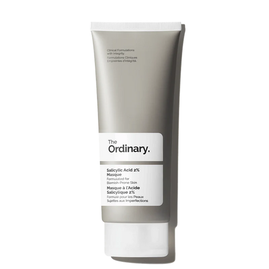 The Ordinary Salicylic Acid 2% Masque tube for intensive pore decongestion and clarifying with charcoal and kaolin clay - Official US Edition.
