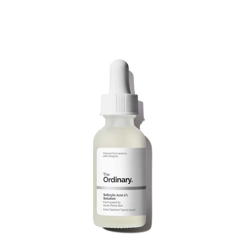 The Ordinary Salicylic Acid 2% Solution 30mL bottle for intensive blemish targeting and pore decongestion - Official US Edition.