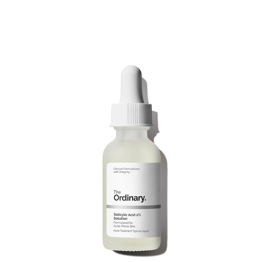 The Ordinary Salicylic Acid 2% Solution 30mL bottle for intensive blemish targeting and pore decongestion - Official US Edition.